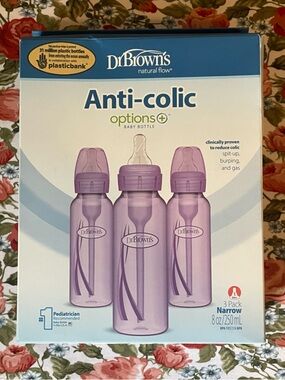 BNIB PURPLE Dr. Browns 8oz. Baby bottle set